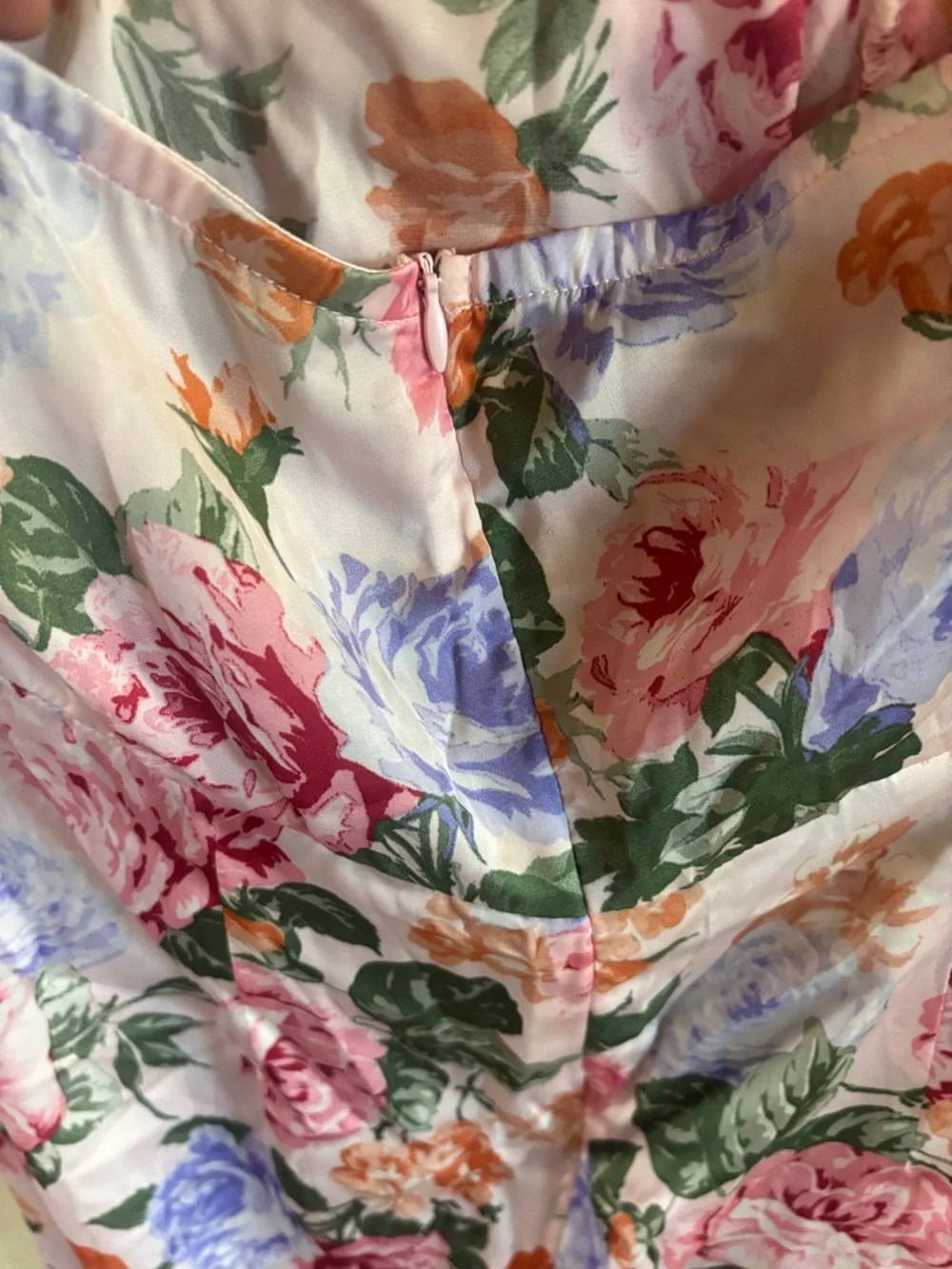 SHEIN Pink Floral Cowl Midi Dress - Picture 5 of 7